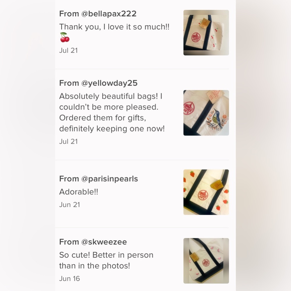 NWT Trader Joe’s canvas tote with embroidery - Picture 10 of 12